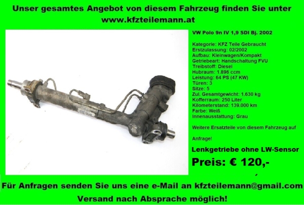 Lenkgetriebe VW Polo 1,9 SDI